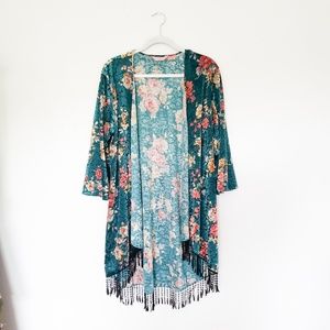 Boho Floral Kimono